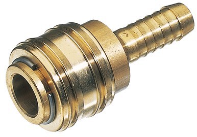 Quick-lock coupling, single-hand - DN 7,2 (brass)